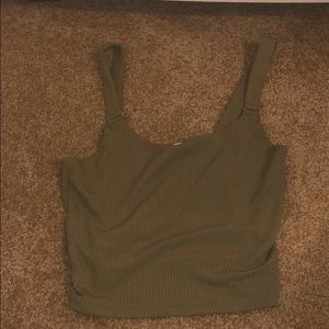 Green Crop Top